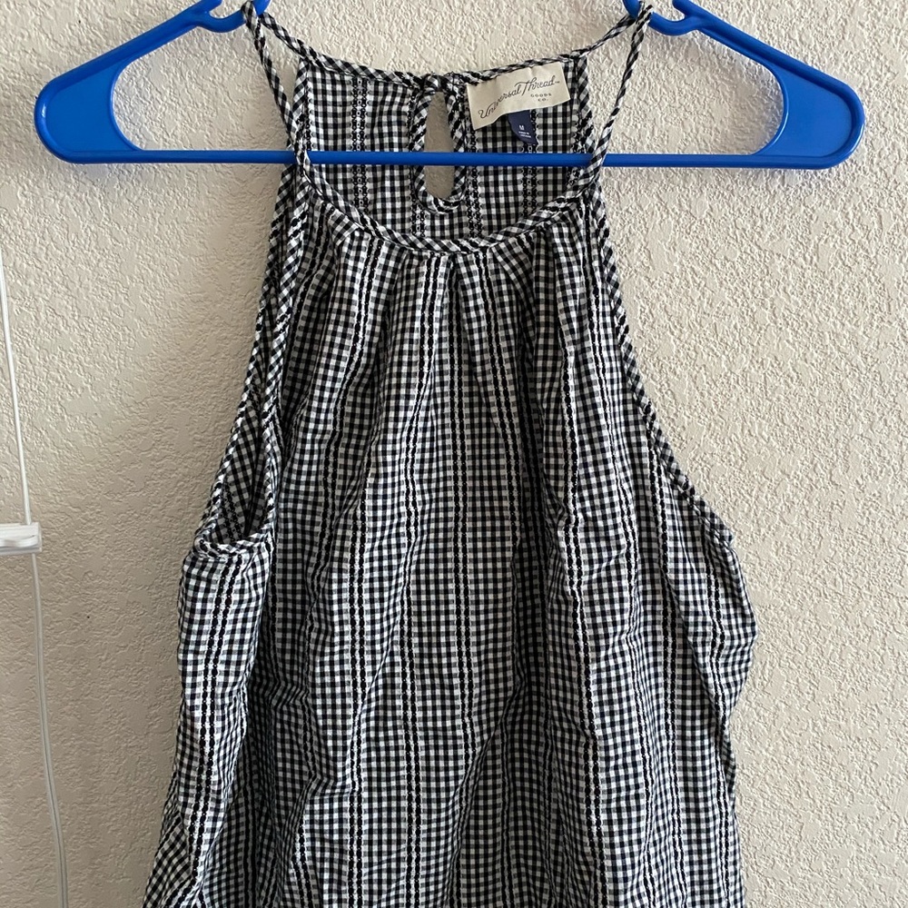 Gingham halter top